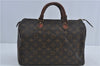 Authentic Louis Vuitton Monogram Speedy 30 Hand Boston Bag M41526 LV H4668