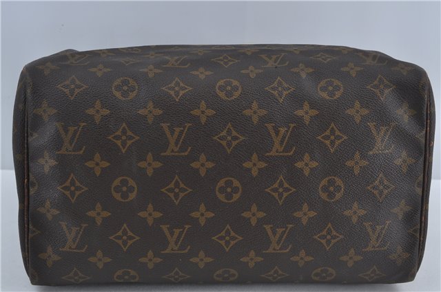 Authentic Louis Vuitton Monogram Speedy 30 Hand Boston Bag M41526 LV H4668