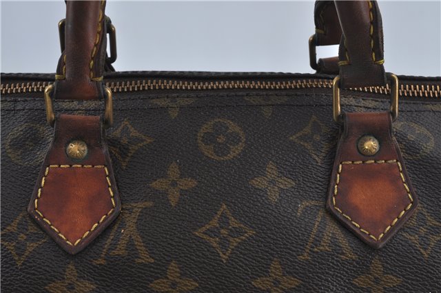 Authentic Louis Vuitton Monogram Speedy 30 Hand Boston Bag M41526 LV H4668