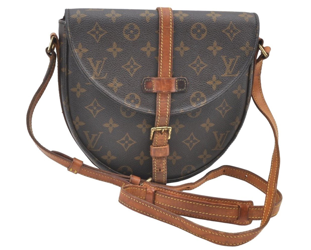 Auth LOUIS VUITTON Monogram Chantilly MM Shoulder Cross Body Bag M51233 LV H8429