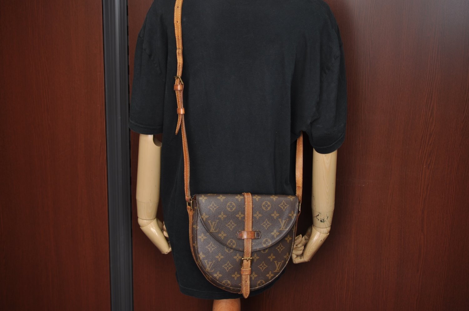 Auth LOUIS VUITTON Monogram Chantilly MM Shoulder Cross Body Bag M51233 LV H8429