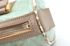 Authentic FENDI Zucchino Hand Bag Purse PVC Leather Light Blue J5615