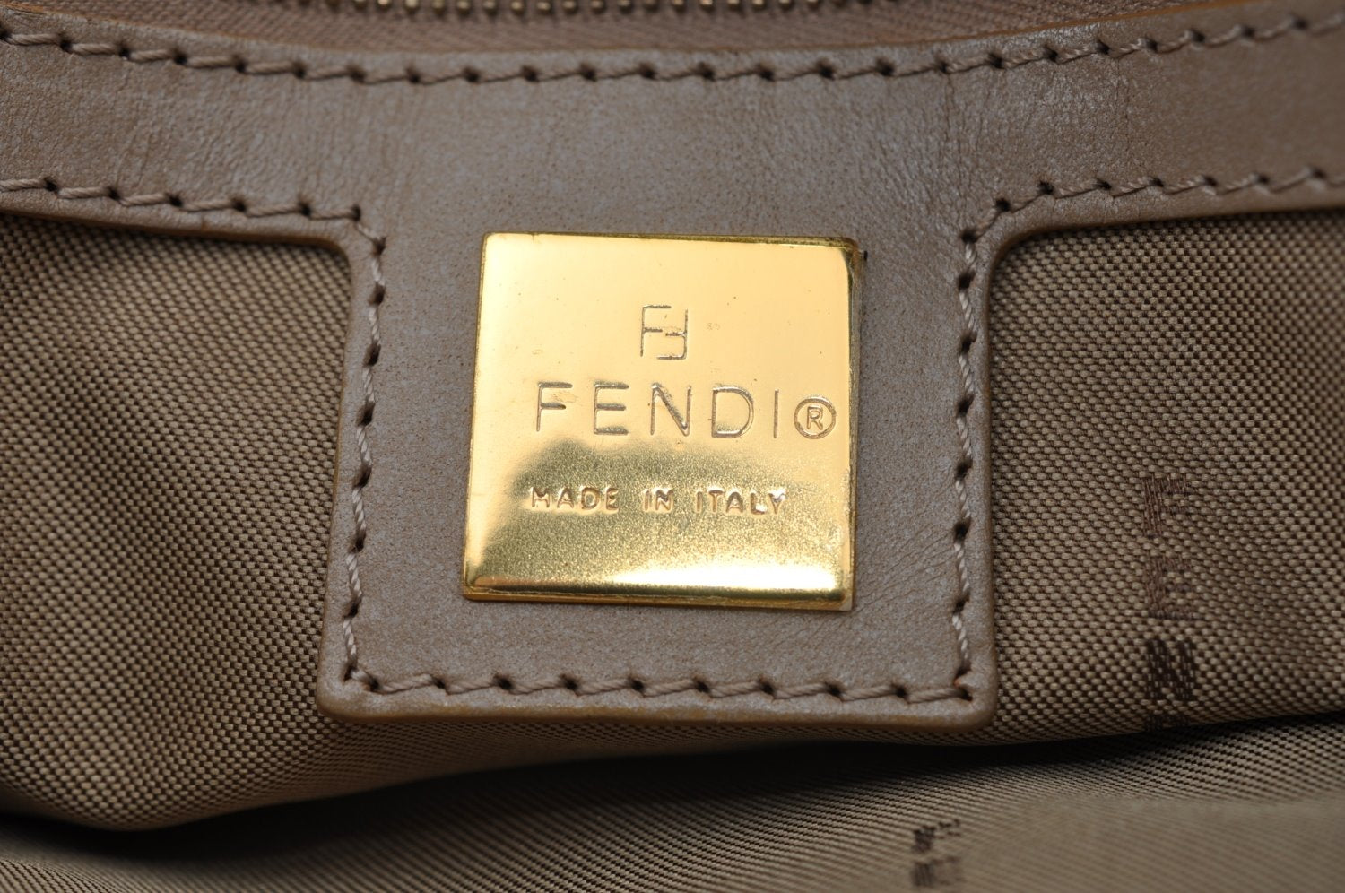 Authentic FENDI Zucchino Hand Bag Purse PVC Leather Light Blue J5615