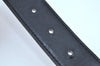 Authentic HERMES Leather Belt Reversible Size 65cm 25.6" Black Brown J6051