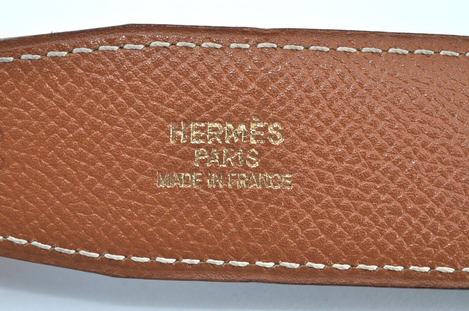 Authentic HERMES Leather Belt Reversible Size 65cm 25.6