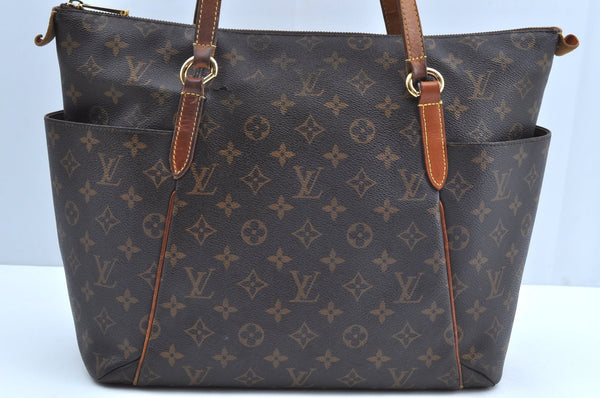 Authentic Louis Vuitton Monogram Totally MM Shoulder Tote Bag M41015 LV J6146