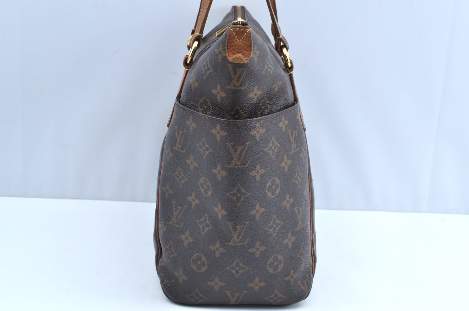 Authentic Louis Vuitton Monogram Totally MM Shoulder Tote Bag M41015 LV J6146