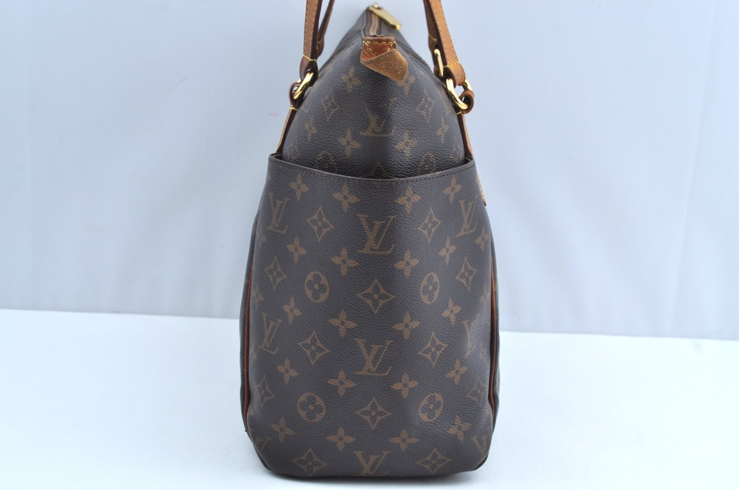 Authentic Louis Vuitton Monogram Totally MM Shoulder Tote Bag M41015 LV J6146