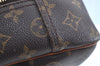 Authentic Louis Vuitton Monogram Deauville Hand Bag M47270 LV J6159