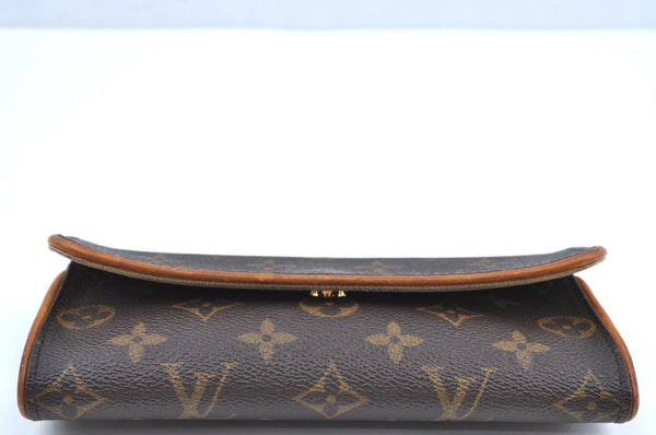 Authentic Louis Vuitton Monogram Pochette Twin PM Shoulder Bag M51854 LV J6308