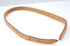 Authe Louis Vuitton Leather Shoulder Strap For Bucket GM 31.9" Beige 3Set J6847