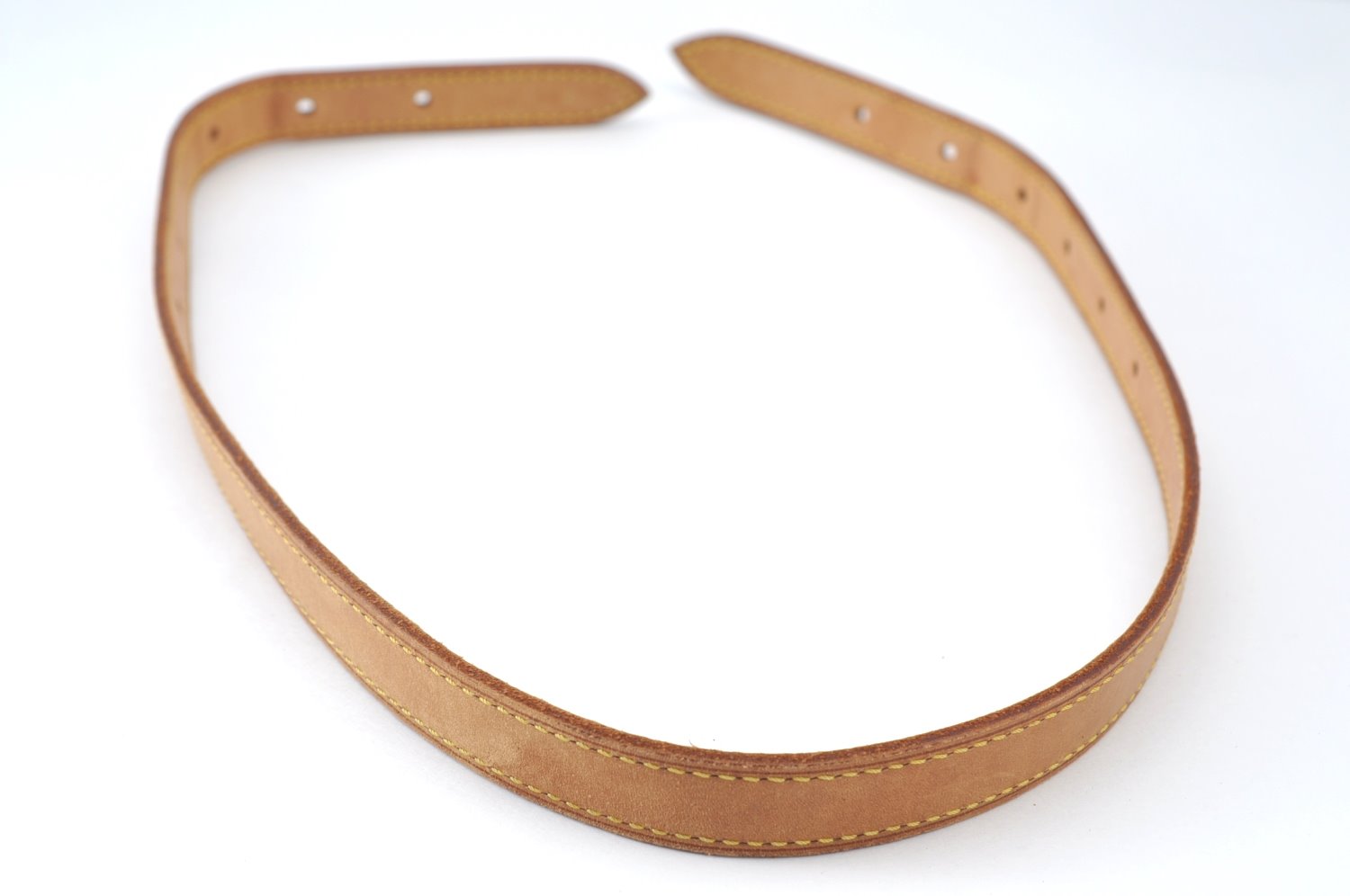 Authe Louis Vuitton Leather Shoulder Strap For Bucket GM 31.9