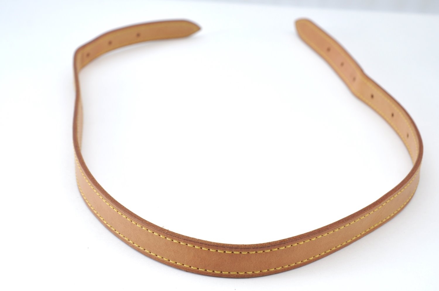 Authe Louis Vuitton Leather Shoulder Strap For Bucket GM 31.9