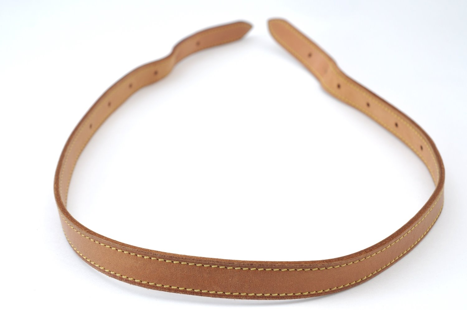 Authe Louis Vuitton Leather Shoulder Strap For Bucket GM 31.9