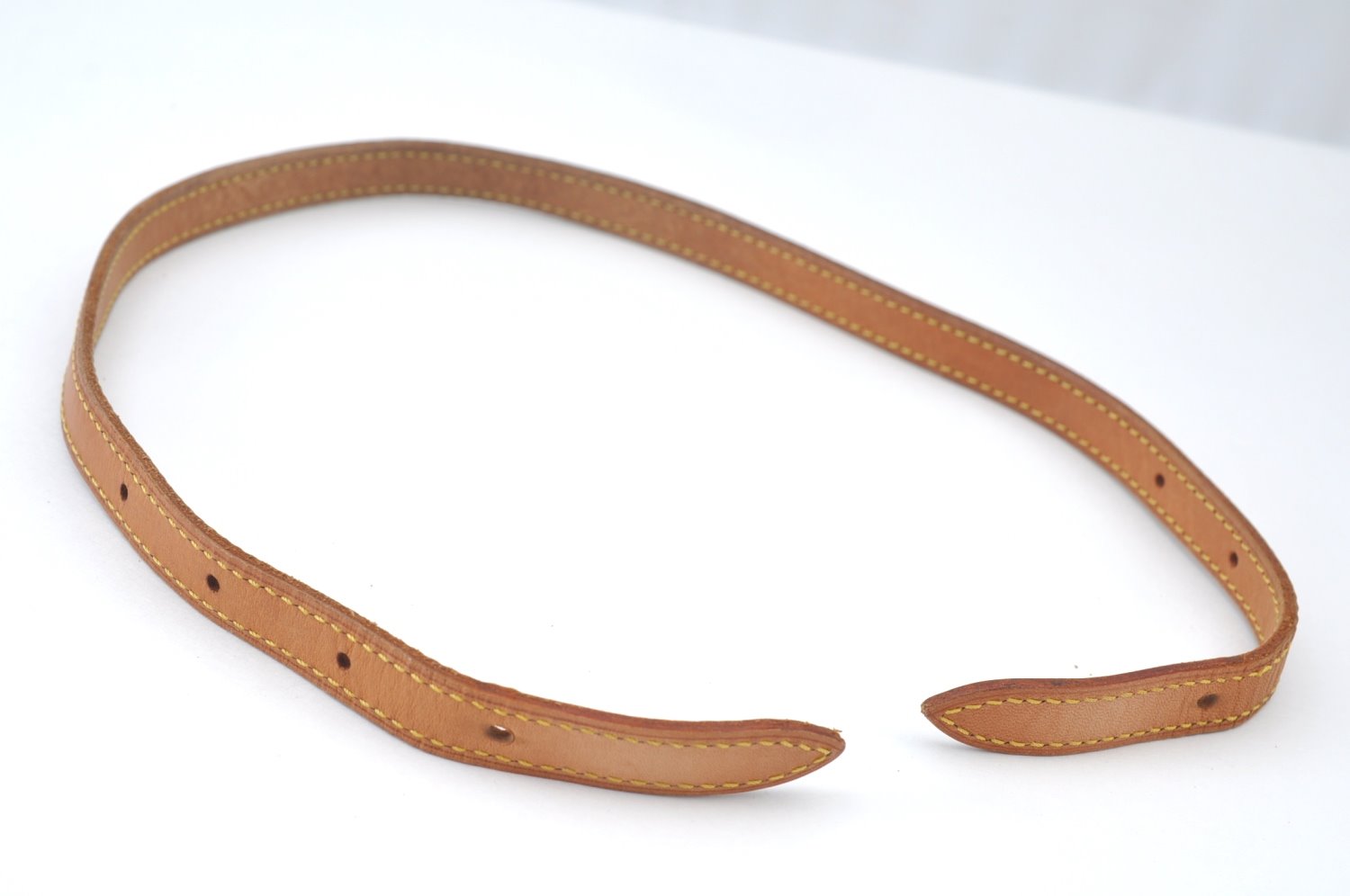 Authe Louis Vuitton Leather Shoulder Strap For Bucket GM 31.9