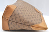 Authentic GUCCI Micro GG PVC Leather Clutch Hand Bag Purse Brown Junk J7273