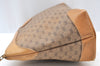 Authentic GUCCI Micro GG PVC Leather Clutch Hand Bag Purse Brown Junk J7273