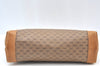 Authentic GUCCI Micro GG PVC Leather Clutch Hand Bag Purse Brown Junk J7273