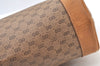 Authentic GUCCI Micro GG PVC Leather Clutch Hand Bag Purse Brown Junk J7273