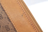 Authentic GUCCI Micro GG PVC Leather Clutch Hand Bag Purse Brown Junk J7273