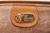 Authentic GUCCI Micro GG PVC Leather Clutch Hand Bag Purse Brown Junk J7273