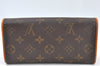 Authentic Louis Vuitton Monogram Pochette Twin PM Shoulder Bag M51854 LV J7407