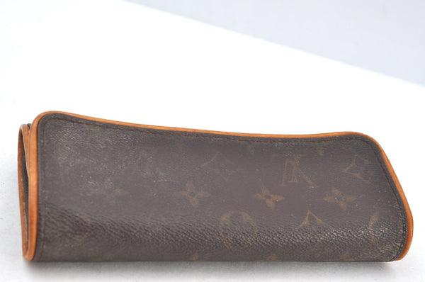 Authentic Louis Vuitton Monogram Pochette Twin PM Shoulder Bag M51854 LV J7407