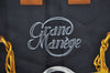 Authentic HERMES Carre 90 Scarf "Grand Manege" Silk Black J7542