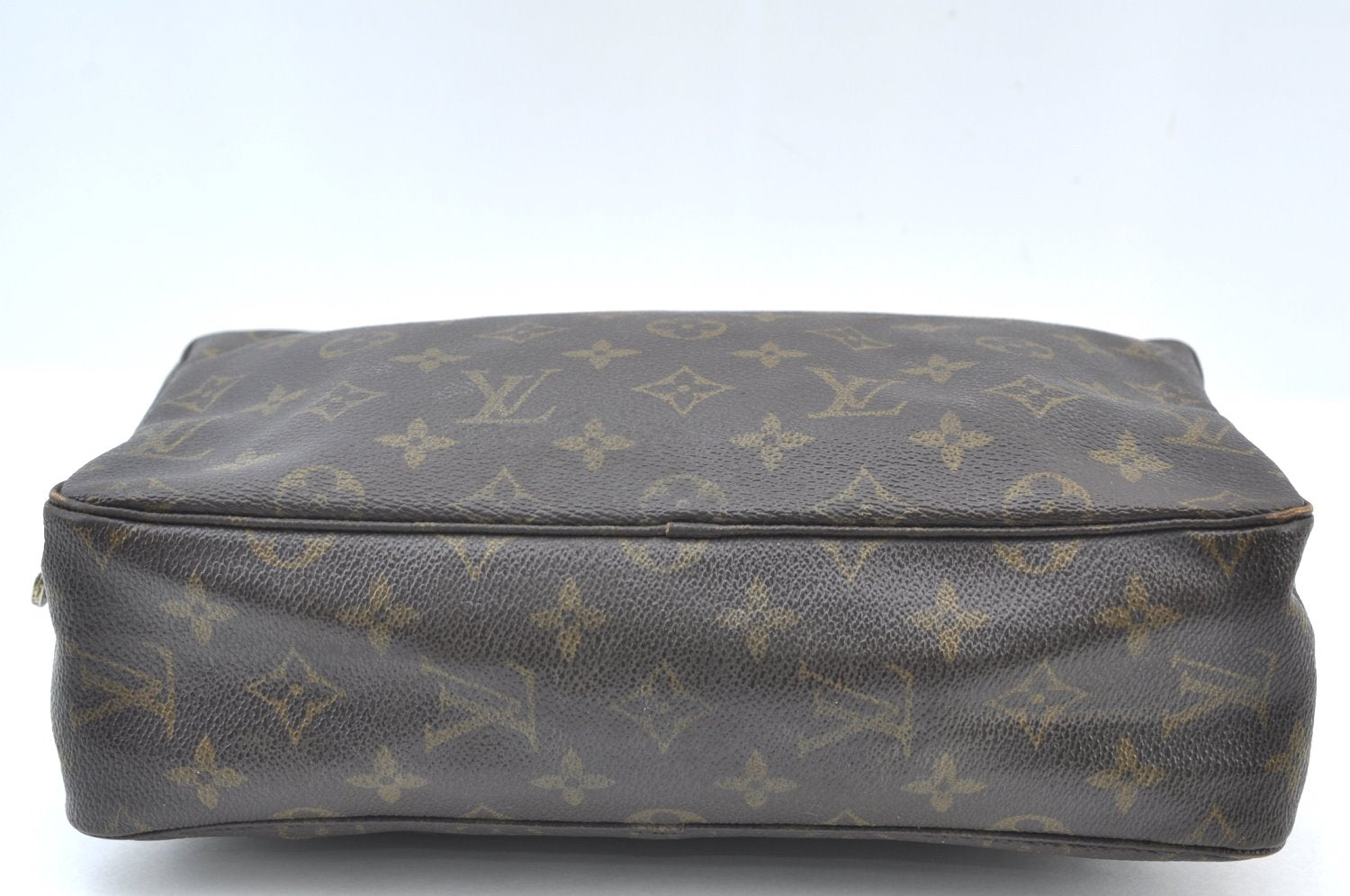Authentic Louis Vuitton Monogram Trousse Toilette 28 Clutch Hand Bag Junk J7994