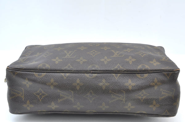 Authentic Louis Vuitton Monogram Trousse Toilette 28 Clutch Hand Bag Junk J7994