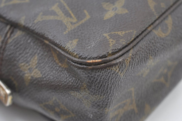 Authentic Louis Vuitton Monogram Trousse Toilette 28 Clutch Hand Bag Junk J7994