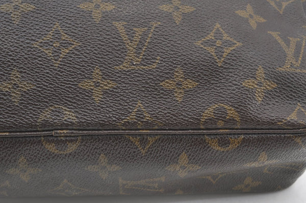 Authentic Louis Vuitton Monogram Trousse Toilette 28 Clutch Hand Bag Junk J7994