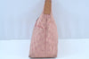 Authentic GUCCI Shoulder Hand Bag Purse GG Canvas Leather 0013386 Pink J8009