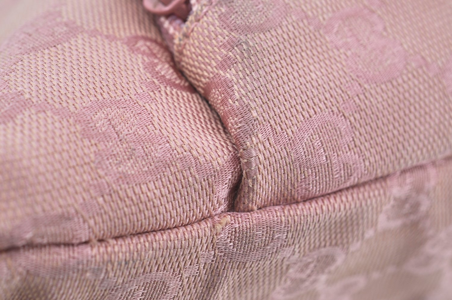 Authentic GUCCI Shoulder Hand Bag Purse GG Canvas Leather 0013386 Pink J8009