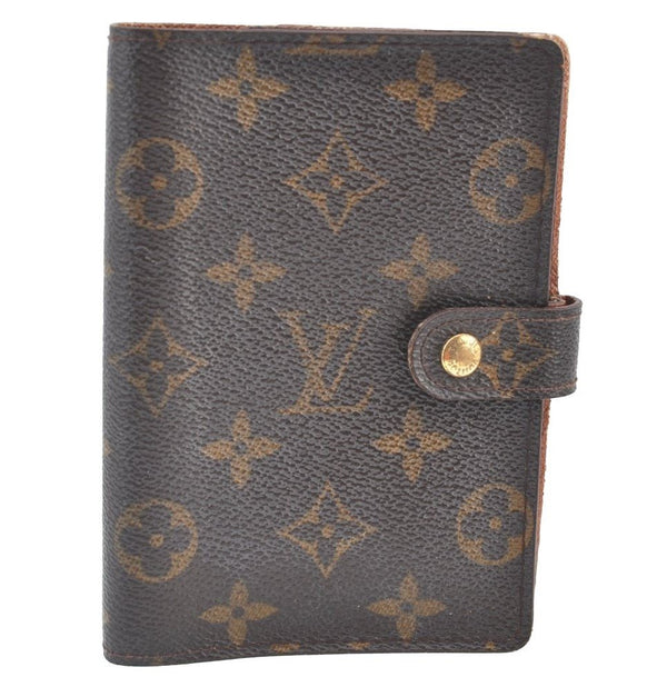 Authentic Louis Vuitton Monogram Agenda PM Notebook Cover R20005 LV J8281