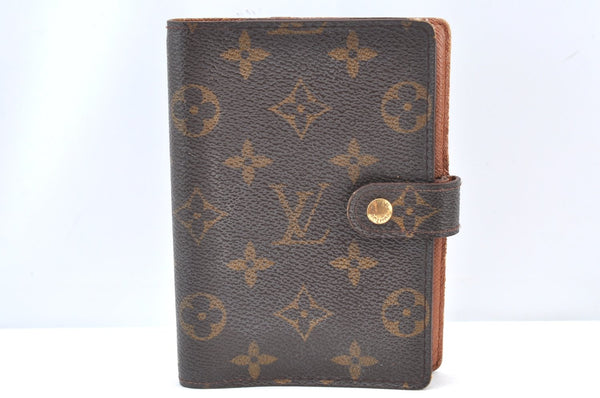Authentic Louis Vuitton Monogram Agenda PM Notebook Cover R20005 LV J8281