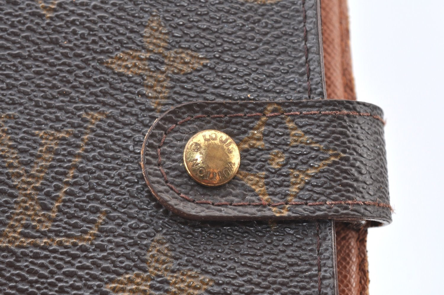 Authentic Louis Vuitton Monogram Agenda PM Notebook Cover R20005 LV J8281