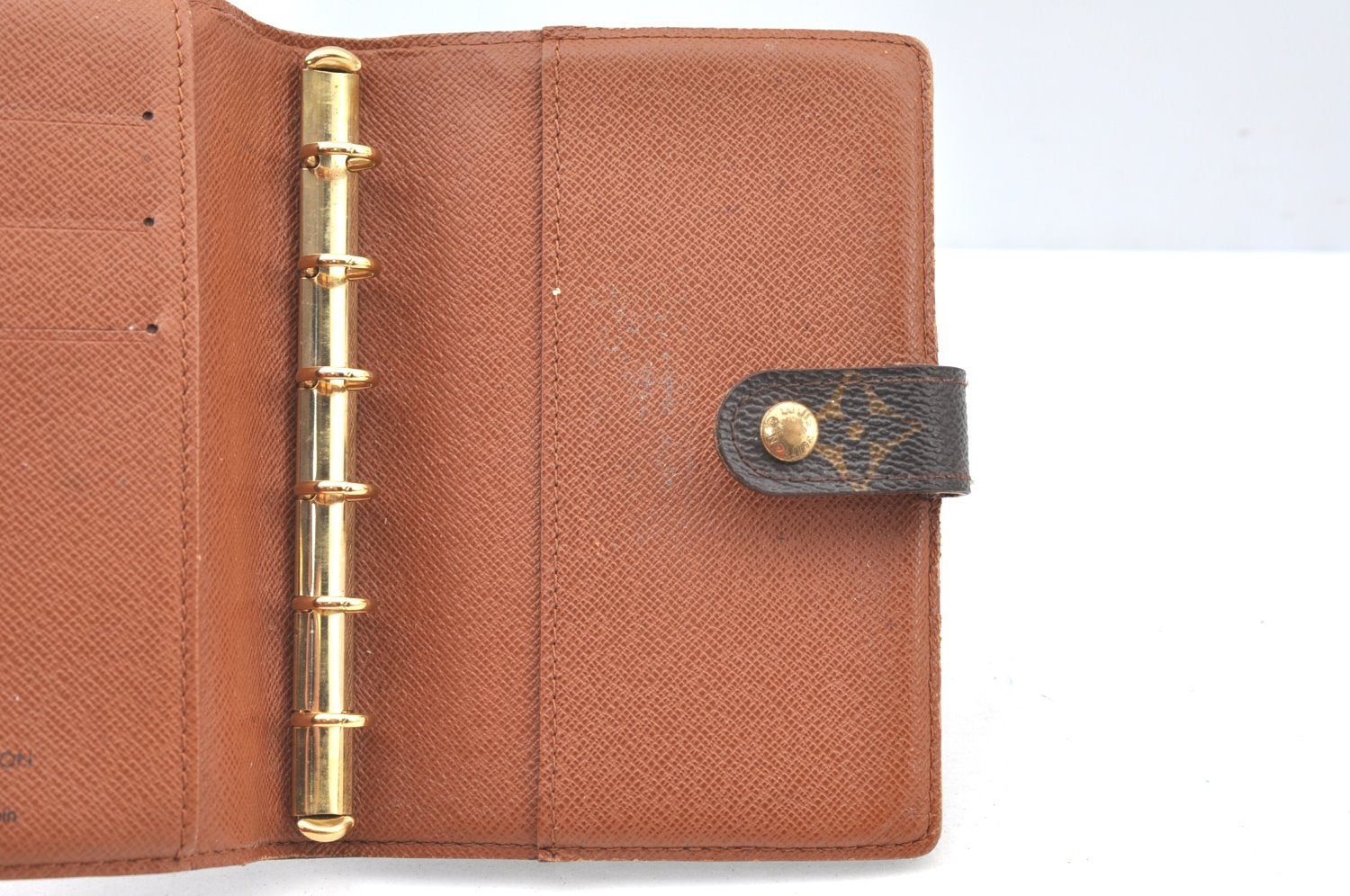 Authentic Louis Vuitton Monogram Agenda PM Notebook Cover R20005 LV J8281