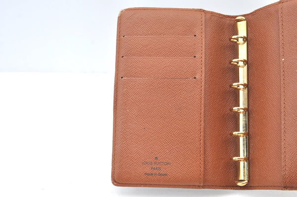 Authentic Louis Vuitton Monogram Agenda PM Notebook Cover R20005 LV J8281