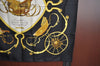 Authentic HERMES Carre 90 Scarf "SPRINGS" Silk Black Gold White J8654