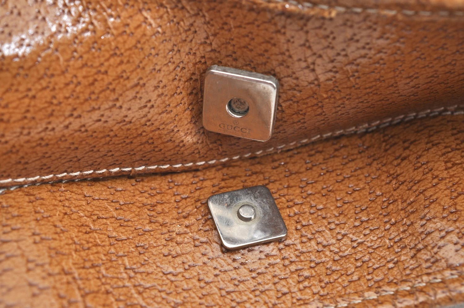 Authentic GUCCI Shoulder Tote Bag Purse GG Canvas Leather 113016 Beige J8833