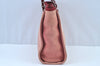 Authentic CHANEL Deauville Line CC Logo Shoulder Tote Bag Canvas Red J9039