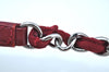 Authentic CHANEL Deauville Line CC Logo Shoulder Tote Bag Canvas Red J9039