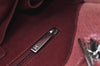 Authentic CHANEL Deauville Line CC Logo Shoulder Tote Bag Canvas Red J9039