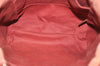 Authentic CHANEL Deauville Line CC Logo Shoulder Tote Bag Canvas Red J9039