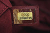 Authentic CHANEL Deauville Line CC Logo Shoulder Tote Bag Canvas Red J9039