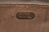Authentic GUCCI Clutch Hand Bag Purse GG Plus PVC Leather Brown J9157