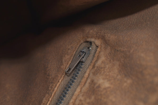 Authentic GUCCI Clutch Hand Bag Purse GG Plus PVC Leather Brown J9157