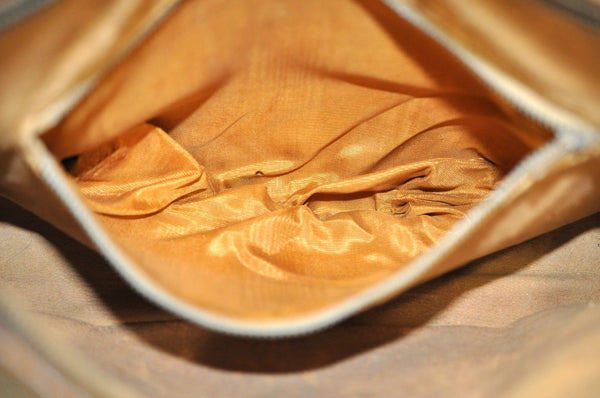 Authentic GUCCI Clutch Hand Bag Purse GG Plus PVC Leather Brown J9157