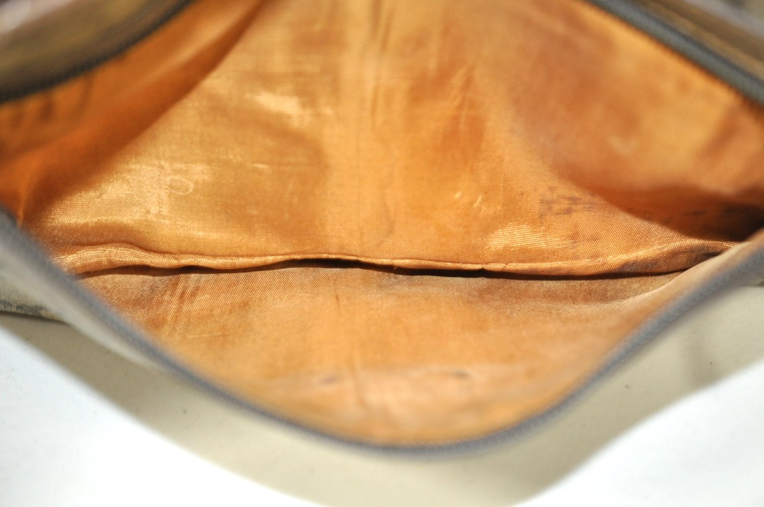 Authentic GUCCI Clutch Hand Bag Purse GG Plus PVC Leather Brown J9157